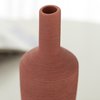 Uniquewise 10" H Decorative Ceramic Urn Vase, Modern Style Centerpiece Table Vase, Red QI004348.RD